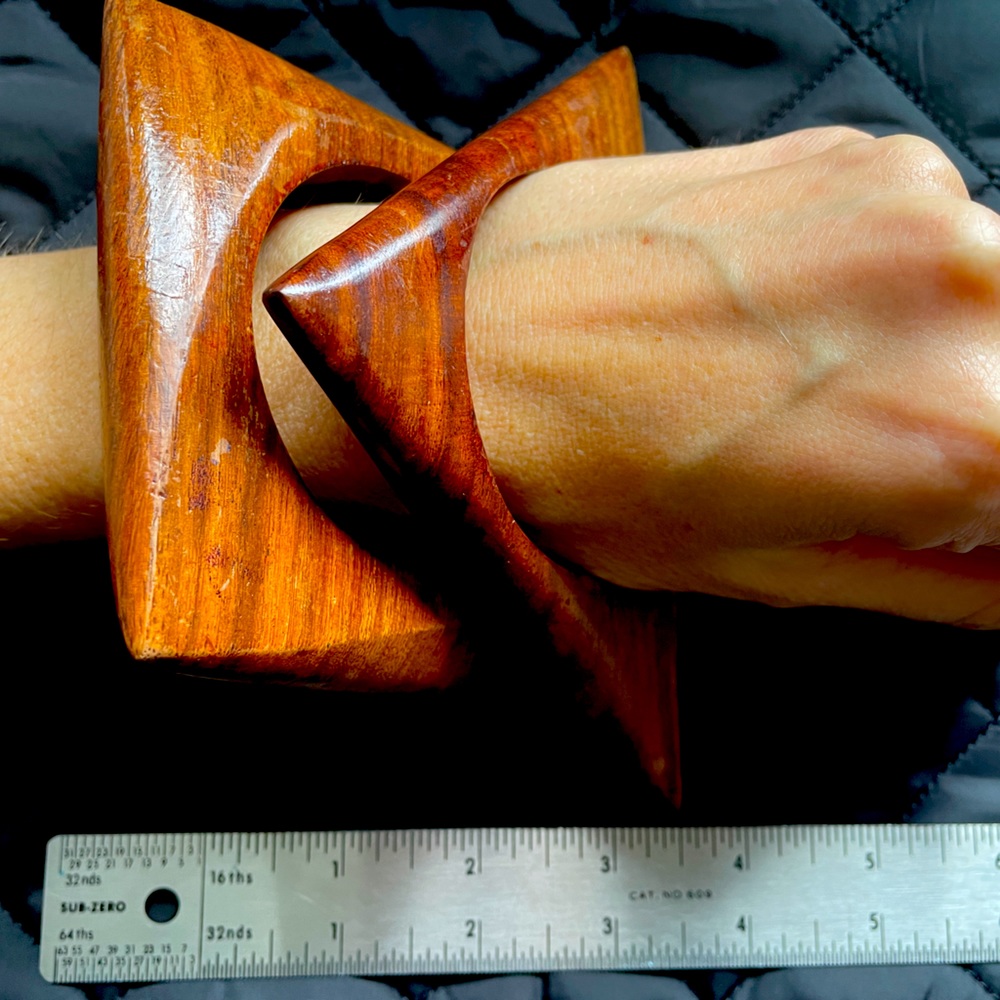 Wooden MCM bangle bracelets